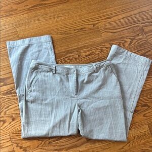 Isaac Mizrahi Gray Striped Pants!